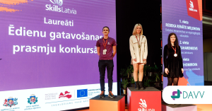 DAVV izglītojamā Rebeka Renāte Meļehova iegūst 1. vietu SkillsLatvia 2023 prasmju konkursā – ēdienu gatavošana!