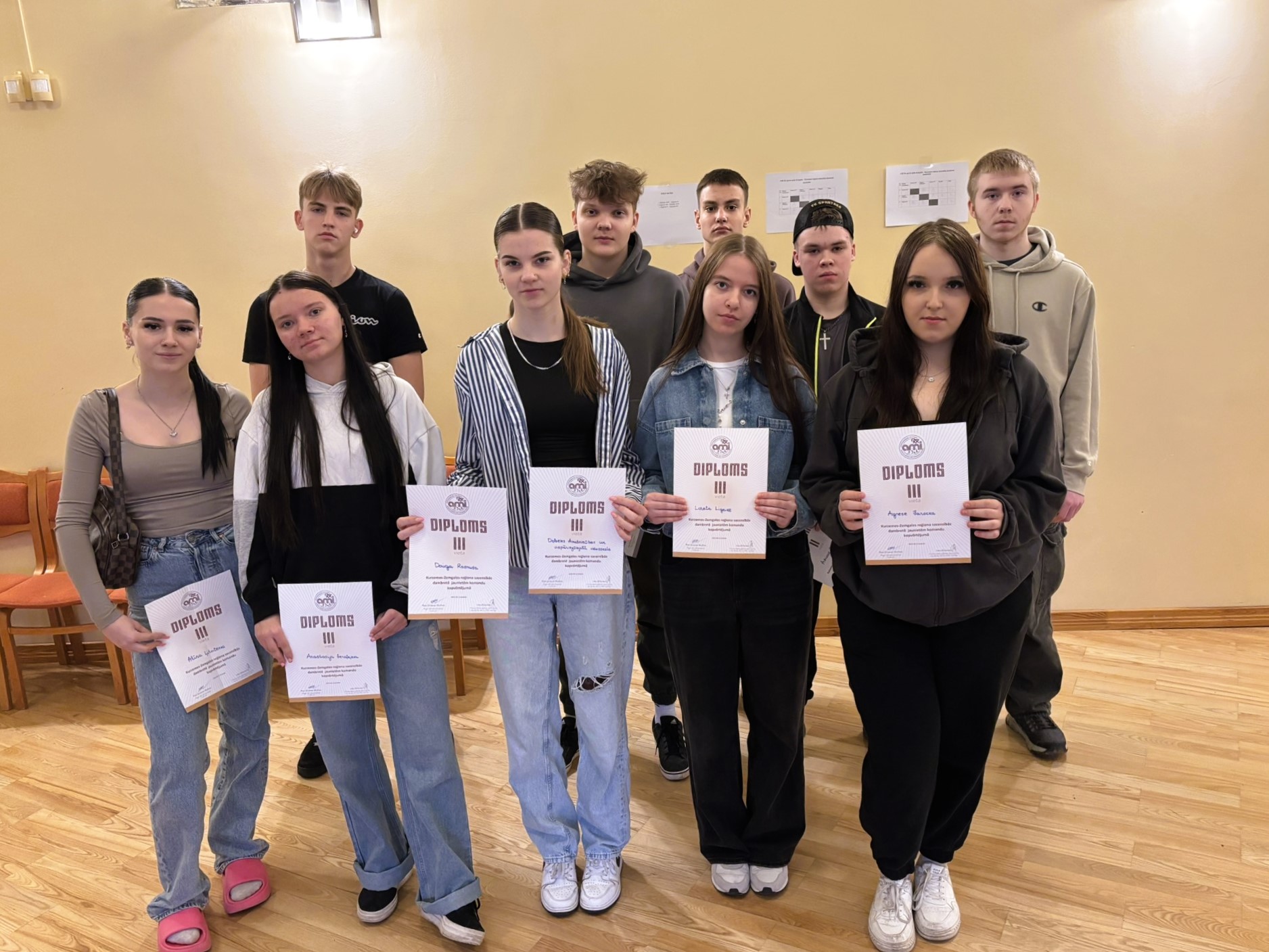 Aizvadītas AMI centra sacensības dambretē!