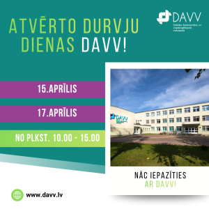 Read more about the article Aicinām uz DAVV atvērto durvju dienām!
