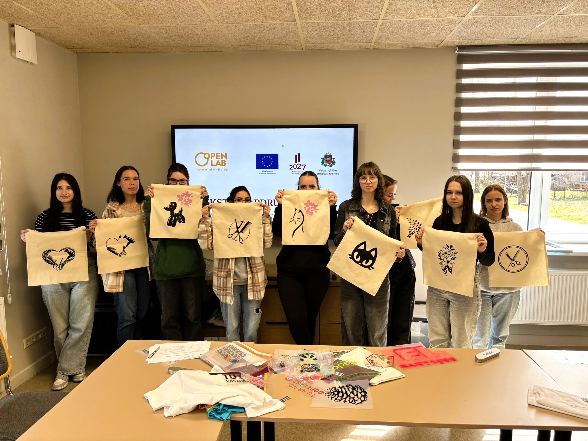 Projekta ietvaros piedalījās nodarbībā “OPENtech” !